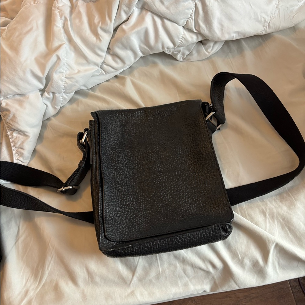 JOST Brand Black Leather Crossbody Bag, 12x9x2